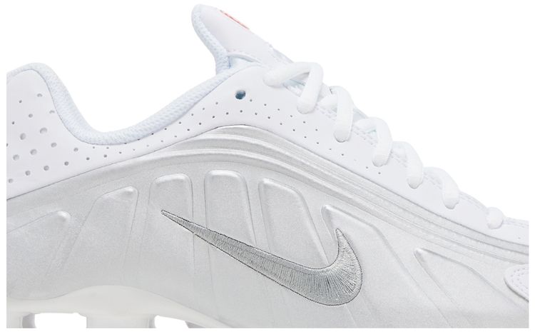 Nike Shox R4 GS White Metallic Silver 2025
