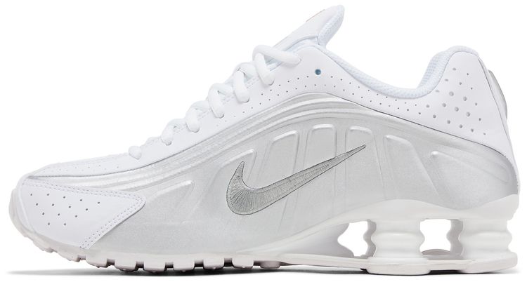 Nike Shox R4 GS White Metallic Silver 2025
