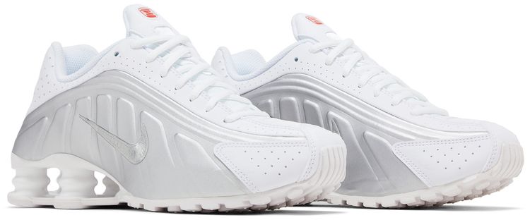 Nike Shox R4 GS White Metallic Silver 2025
