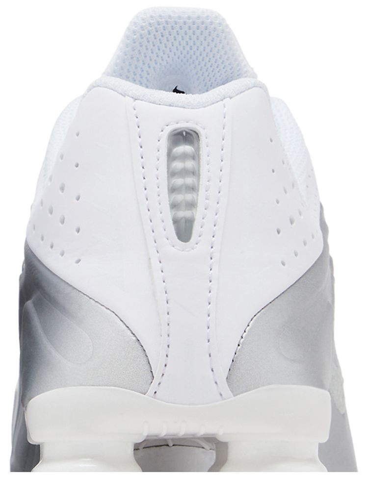 Nike Shox R4 GS White Metallic Silver 2025