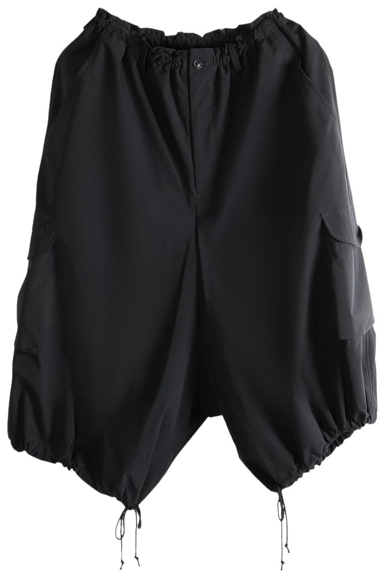 Ys KI 6 Buttons String Pants Black