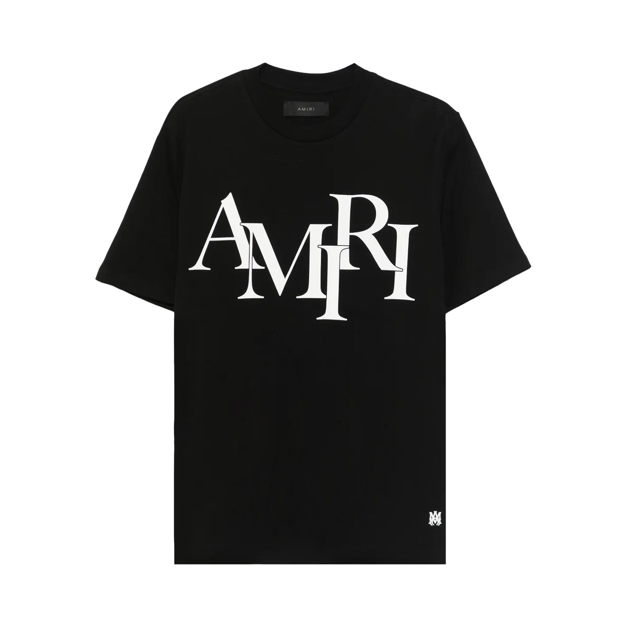 【AMIRI】Men T-shirt Black AMJYTE1149 BLACK Buy Amiri Staggered Logo Tee 'Black' - AMJYTE1149 BLAC | GOAT