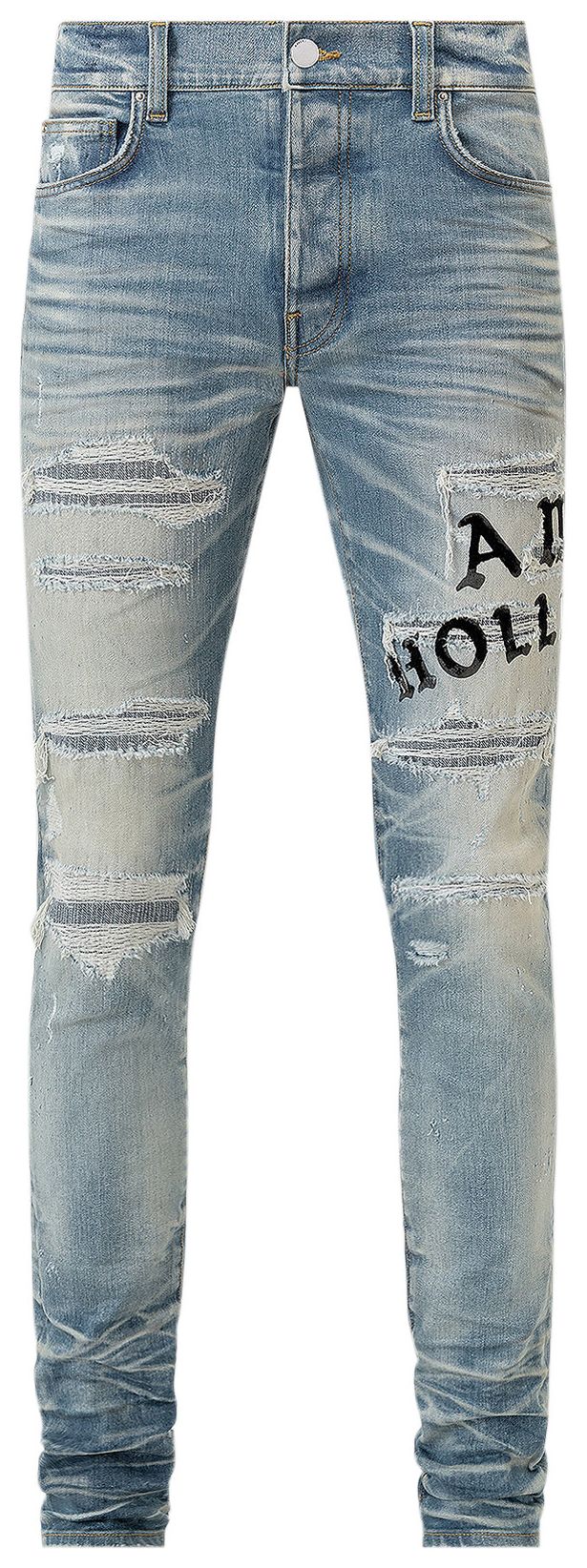 Amiri Hollywood Repaired Jean Honeycomb Indigo