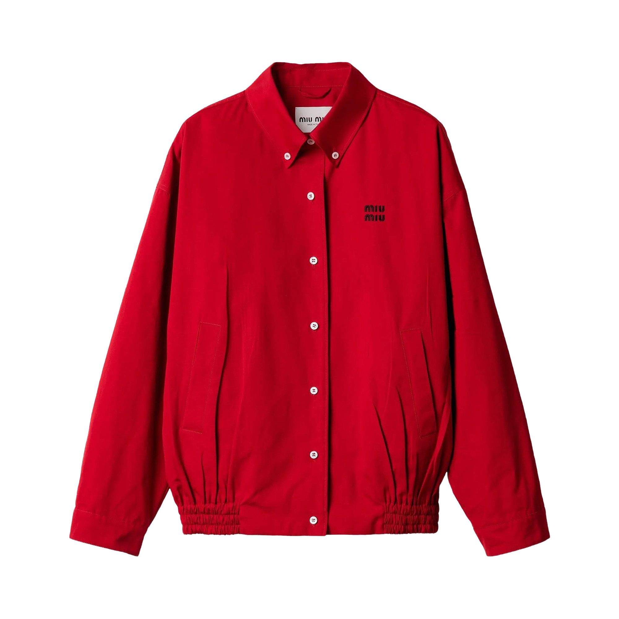 Buy Miu Miu Heavy Poplin Blouson Jacket 'Scarlett' - ML1264 1BMS