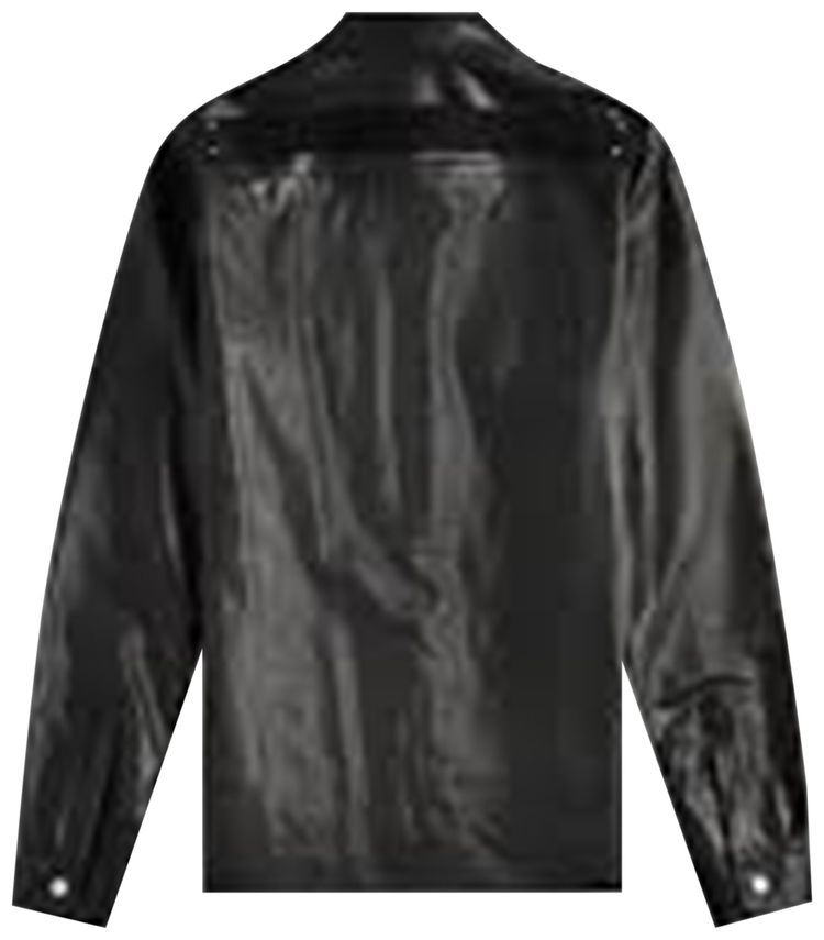 Rick Owens Giacca In Pelle Outershirt Black