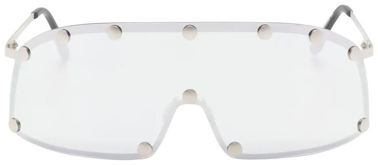 Rick Owens Shield Sunglasses Silver