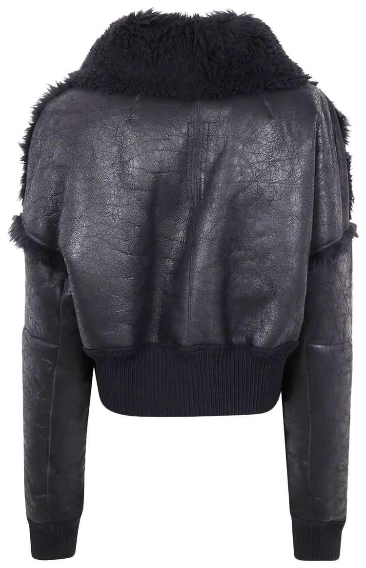 Rick Owens Flight Cropped Jacket Black