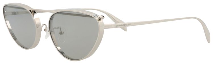 Alexander McQueen Cat Eye Sunglasses SilverGrey
