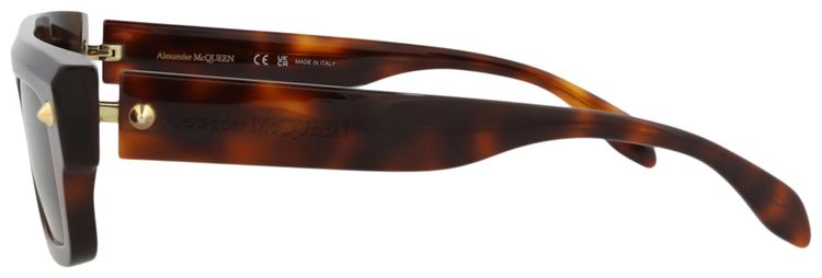 Alexander McQueen Square Sunglasses HavanaBrown