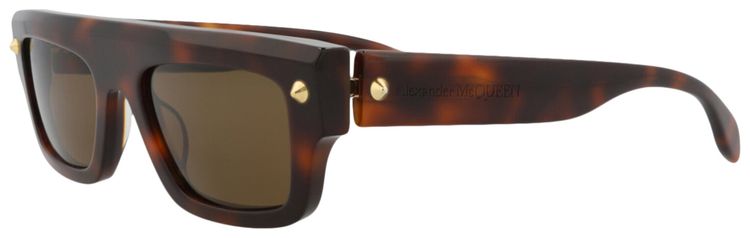 Alexander McQueen Square Sunglasses HavanaBrown