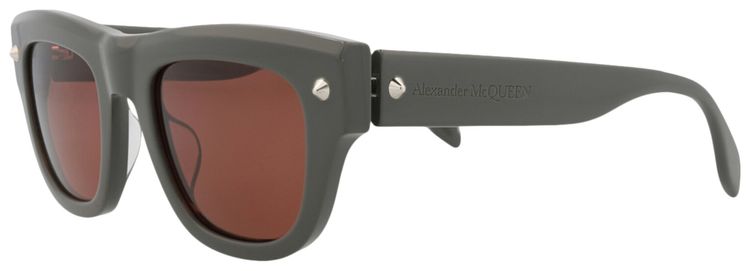 Alexander McQueen Square Sunglasses GreyBrown