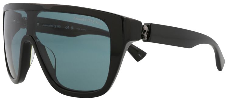 Alexander McQueen Shield Sunglasses BlackGreen