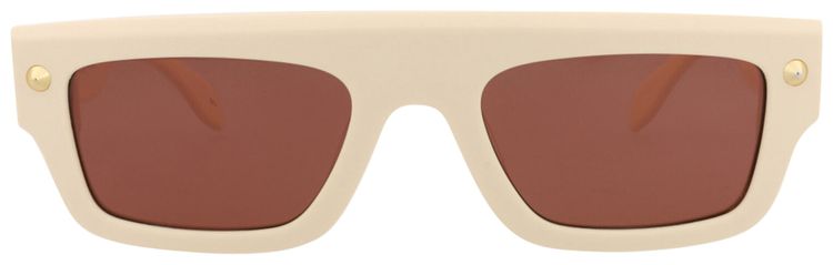 Alexander McQueen Square Sunglasses IvoryBrown