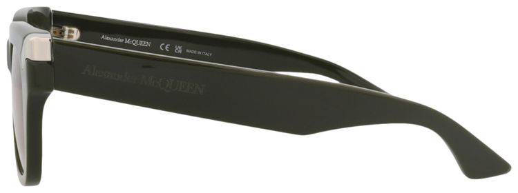 Alexander McQueen Square Sunglasses GreenBrown