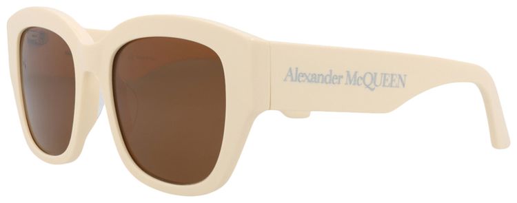 Alexander McQueen Square Sunglasses IvoryBrown