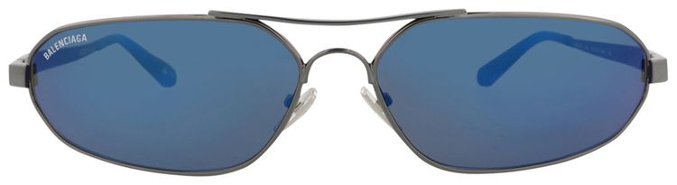 Balenciaga Shield Sunglasses RutheniumBlue