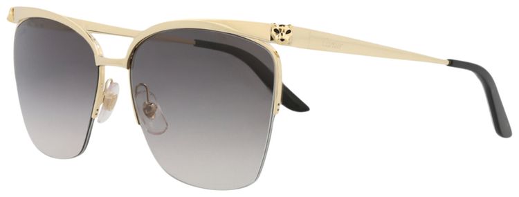 Cartier Square Sunglasses GoldGrey