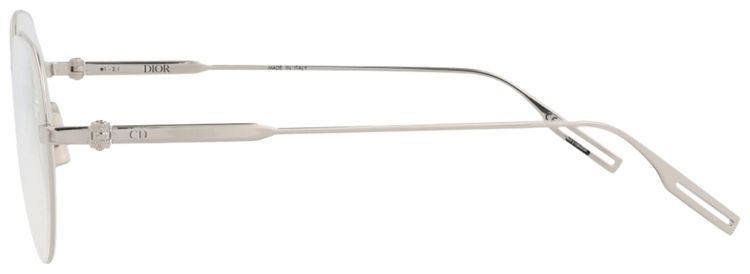 Dior Round Optical Glasses PalladiumTransparent