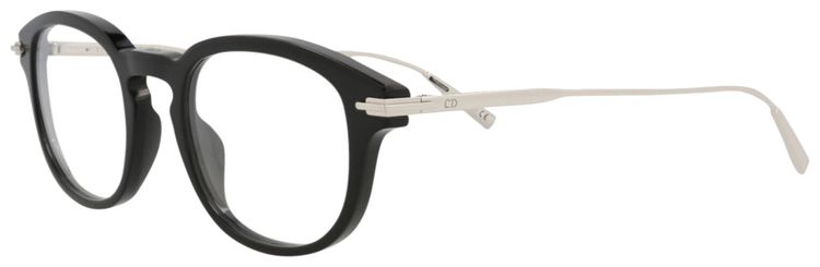 Dior Round Optical Glasses BlackSilverTransparent