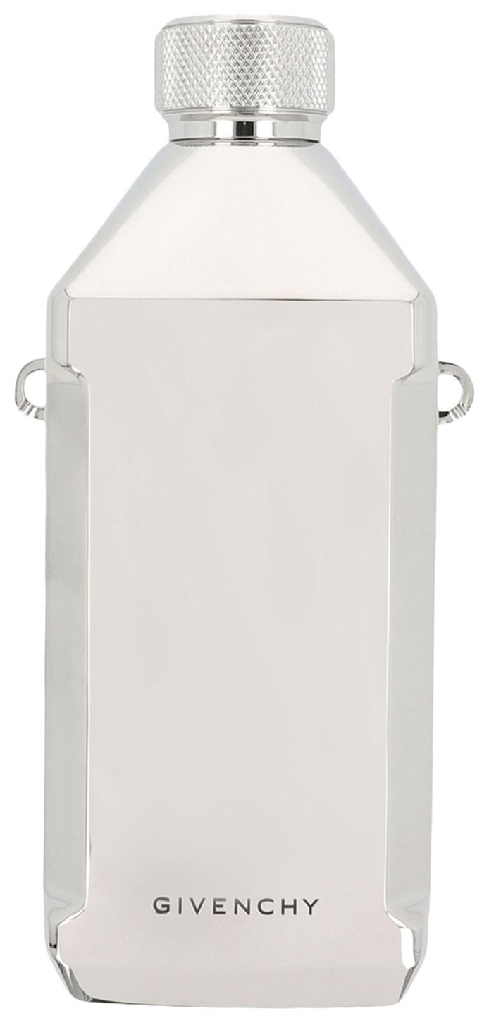 Givenchy Logo Engraved Stainless Steel Water Bottle Silver