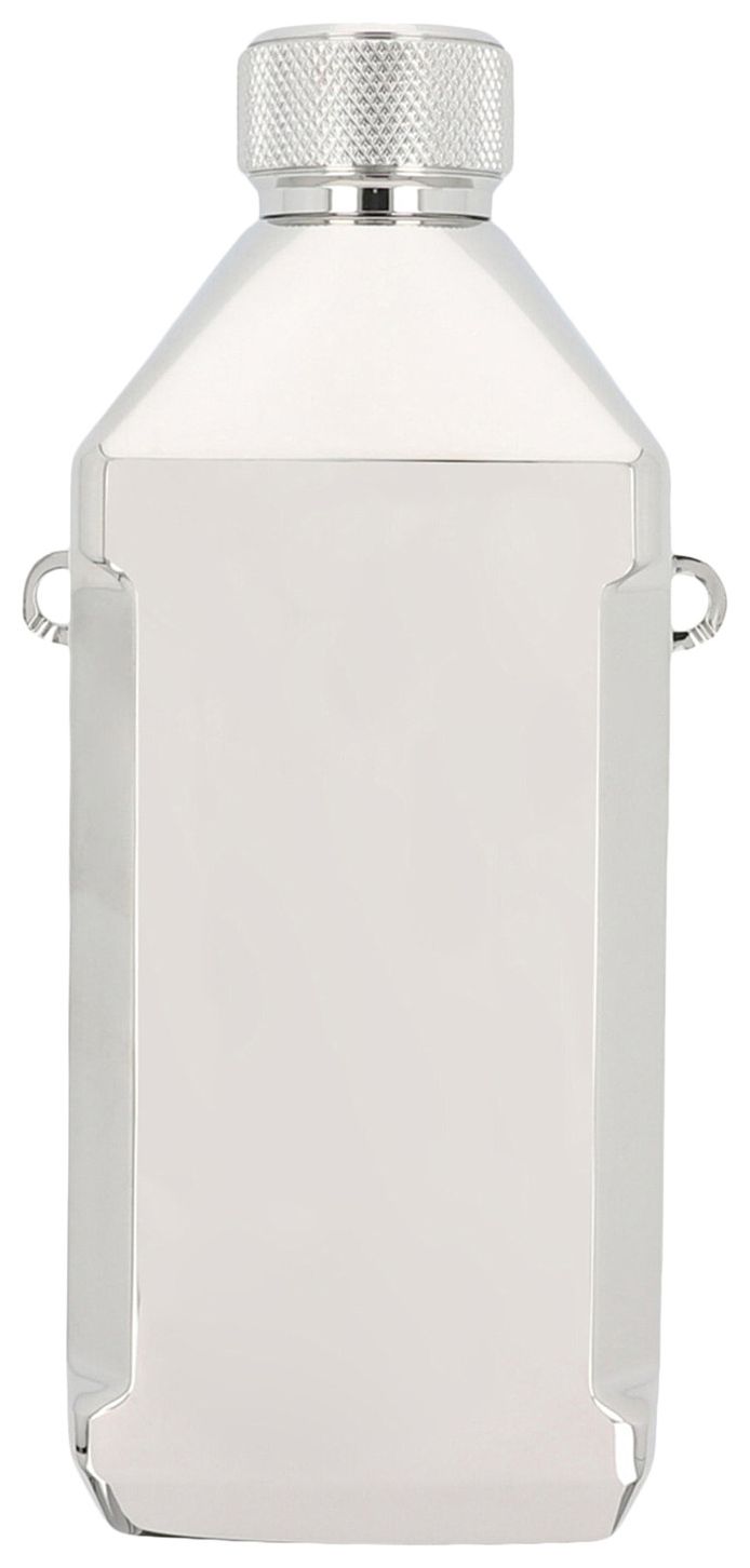 Givenchy Logo Engraved Stainless Steel Water Bottle Silver