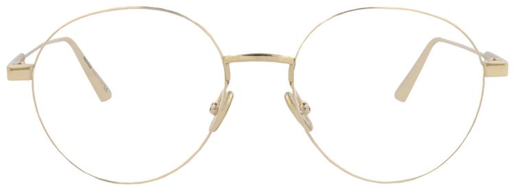 Dior Round Optical Glasses GoldTransparent