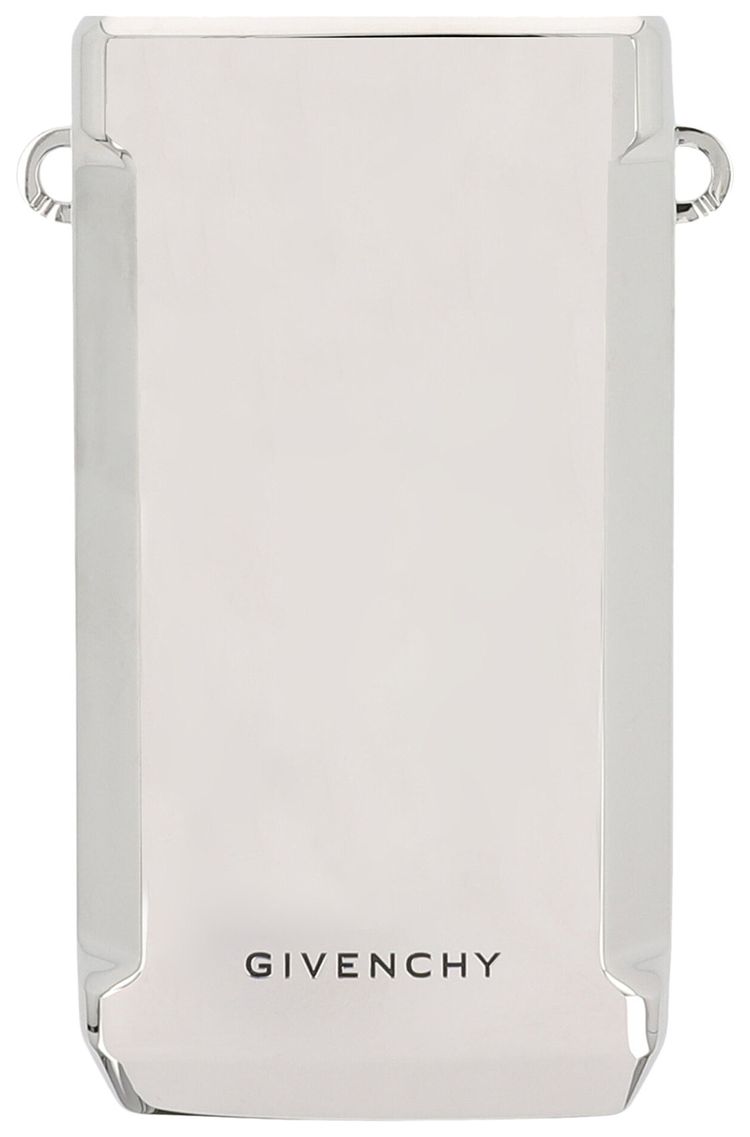 Givenchy Logo Engraved Stainless Steel Water Bottle Silver