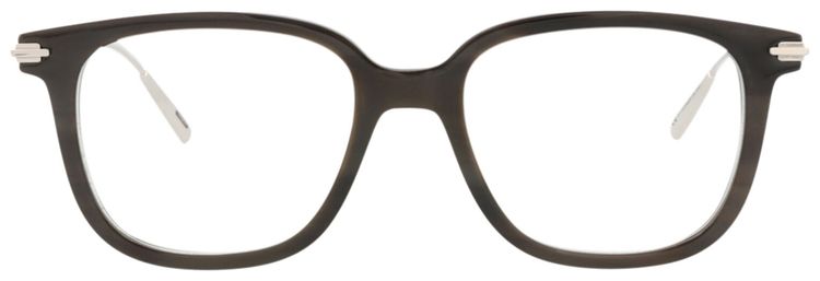 Dior Square Horn Optical Glasses HornSilverTransparent