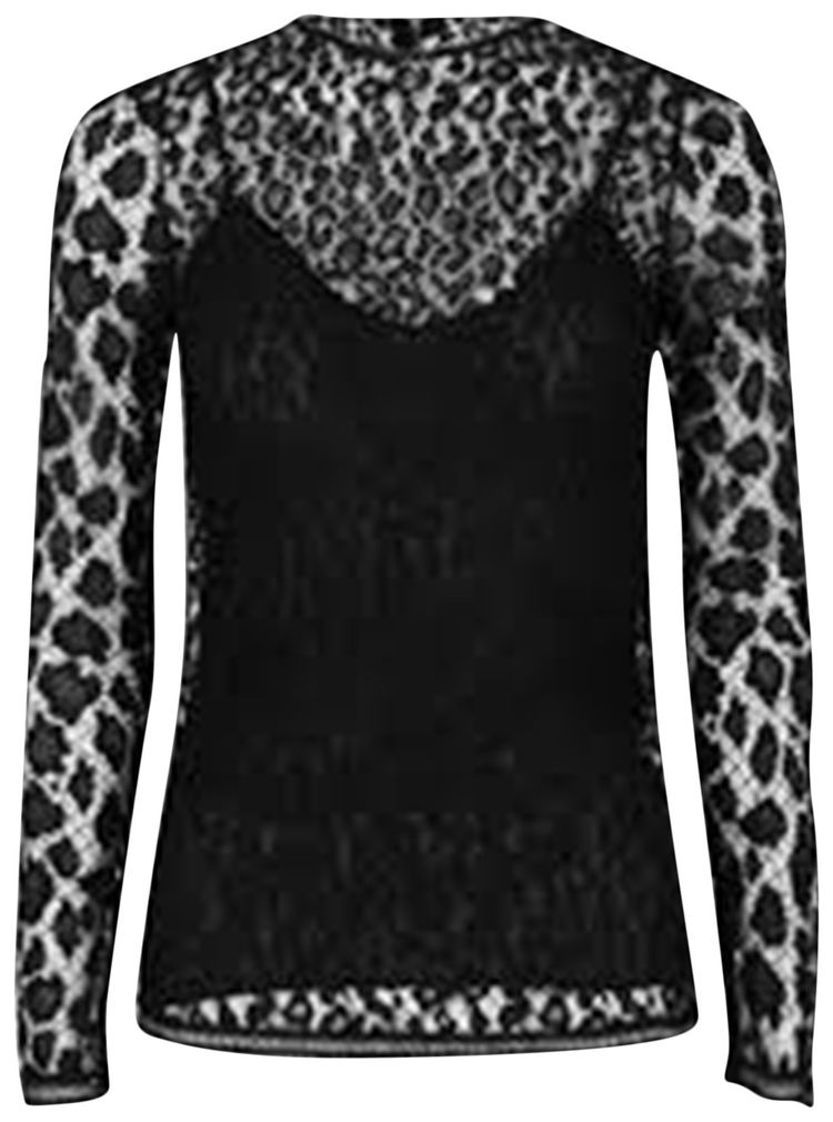 Givenchy Lace Patterned Blouse Black