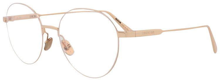 Dior Round Optical Glasses GoldTransparent