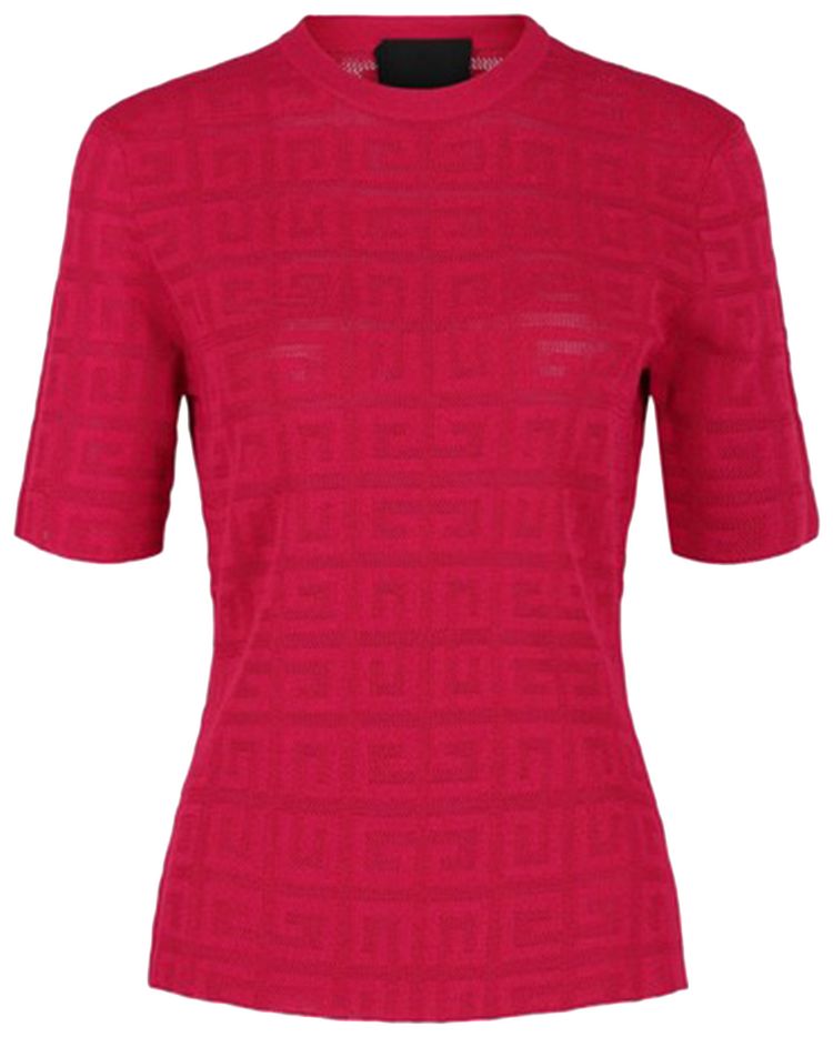 Givenchy 4G Jacquard Top Raspberry