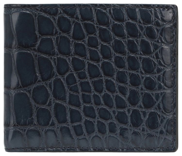 Gucci Crocodile Leather Bifold Wallet Propane Print