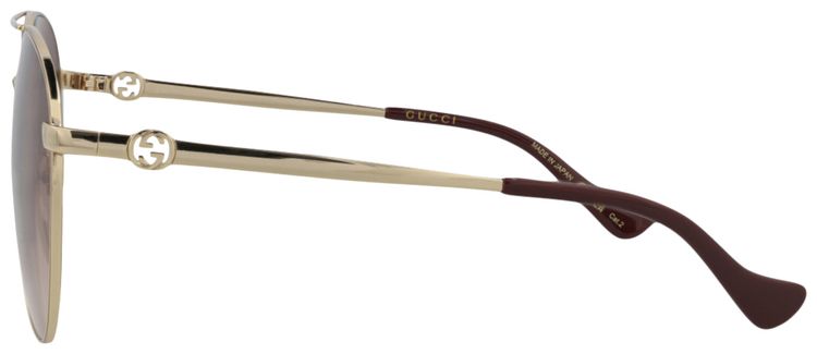 Gucci Aviator Sunglasses GoldBrown