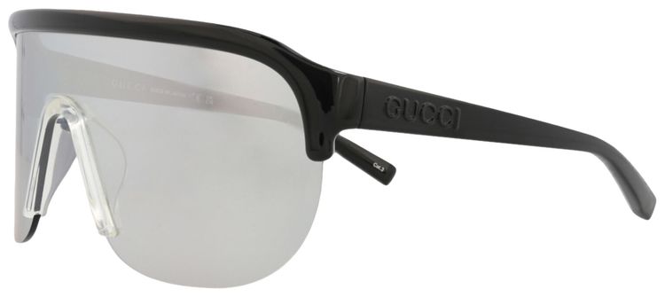 Gucci Shield Sunglasses BlackSilver