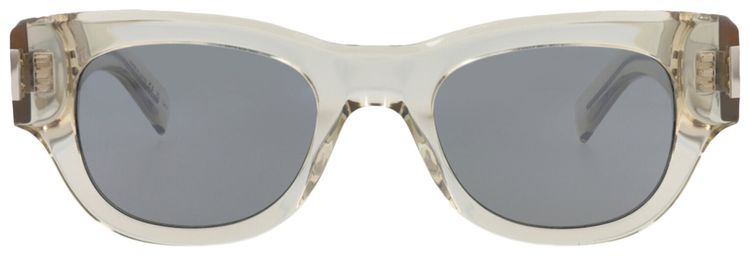 Saint Laurent Cat Eye Sunglasses BeigeSilver