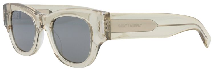 Saint Laurent Cat Eye Sunglasses BeigeSilver