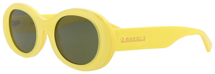 Gucci Round Sunglasses YellowGreen