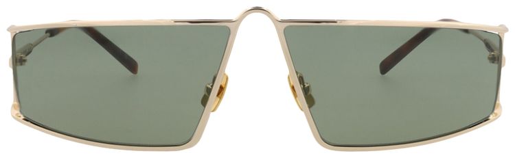 Saint Laurent Square Sunglasses GoldGreen