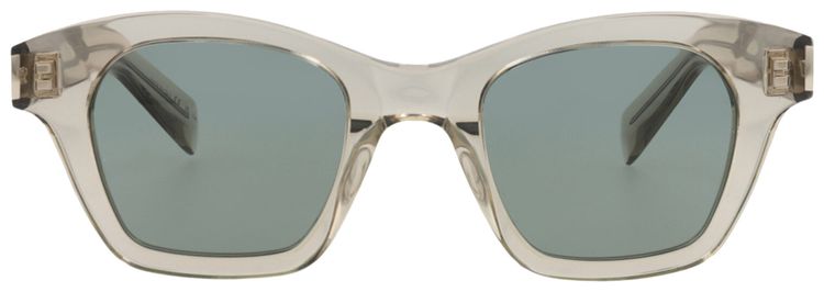 Saint Laurent Square Sunglasses BeigeGreen