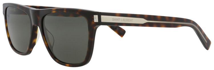 Saint Laurent Round Sunglasses HavanaCrystalGrey