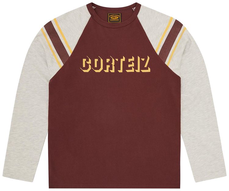 Corteiz 97 Heavyweight Raglan Long Sleeve Burgundy