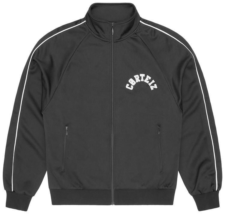 Corteiz Crest Arch Track Jacket Black