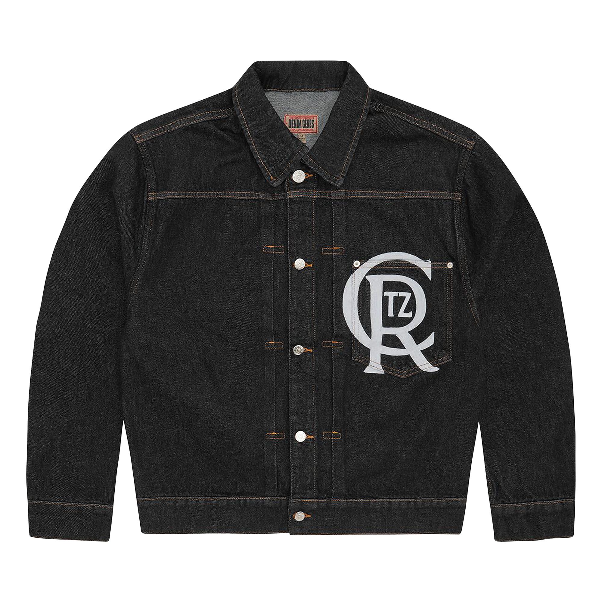 Buy Corteiz Crest Chainstitch Denim Trucker 'Washed Black