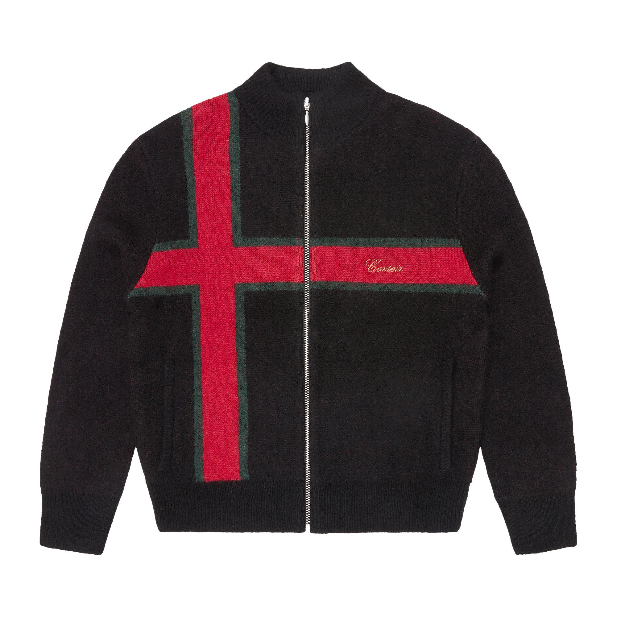 Buy Corteiz Lux Knit Zip Up 'Black' - CRTZ0211 001 | GOAT UK