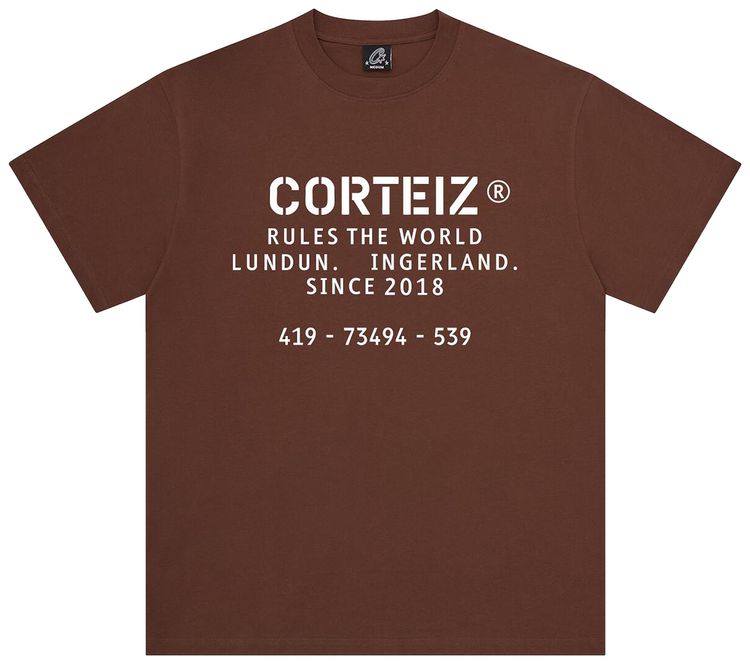 Corteiz OG Stencil Tee Brown