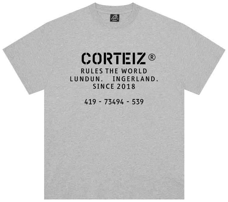 Corteiz OG Stencil Tee Grey