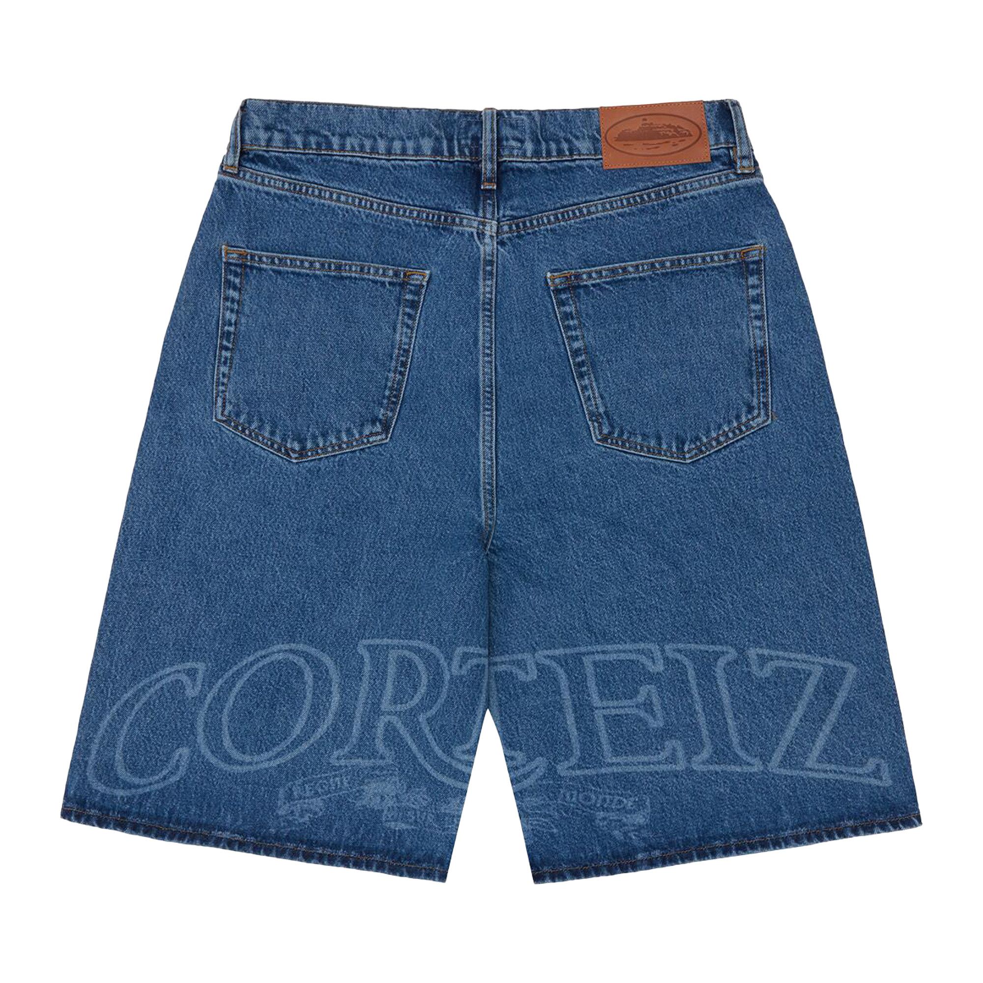パンツ Corteiz Denim Shorts JEANS Buy Corteiz C-Star Denim Shorts 'Faded Blue' - 7892