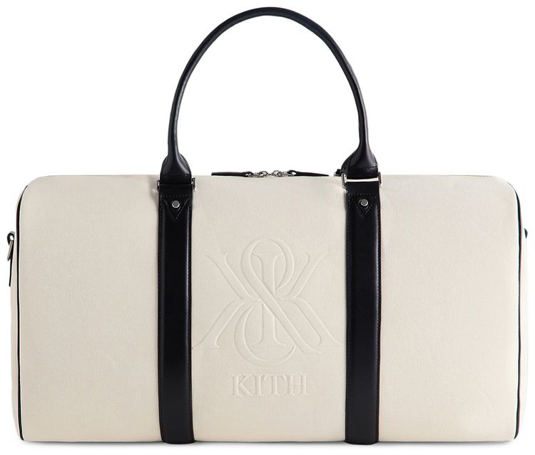 Kith Crest Canvas Duffle Bag Sandrift