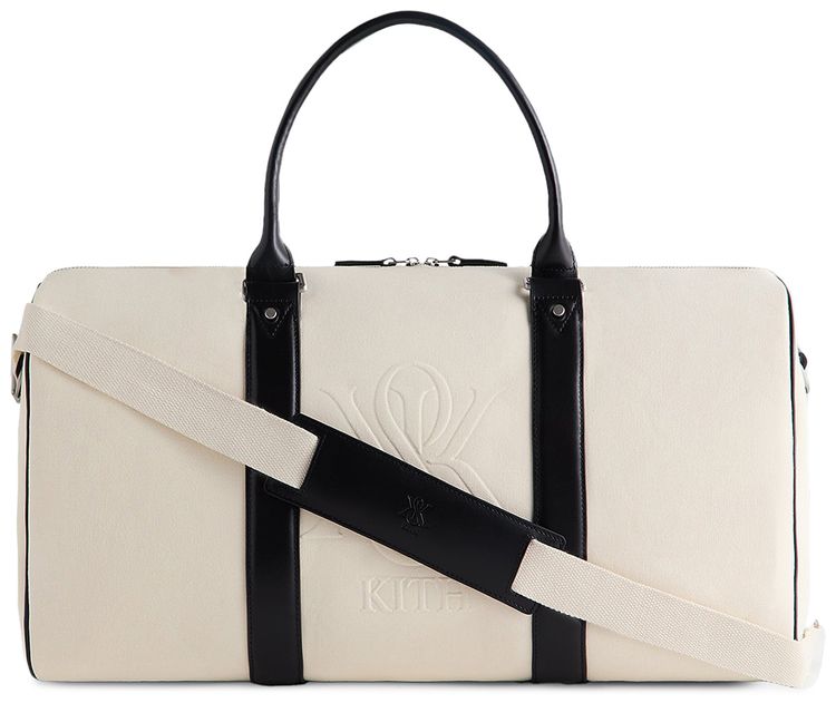 Kith Crest Canvas Duffle Bag Sandrift