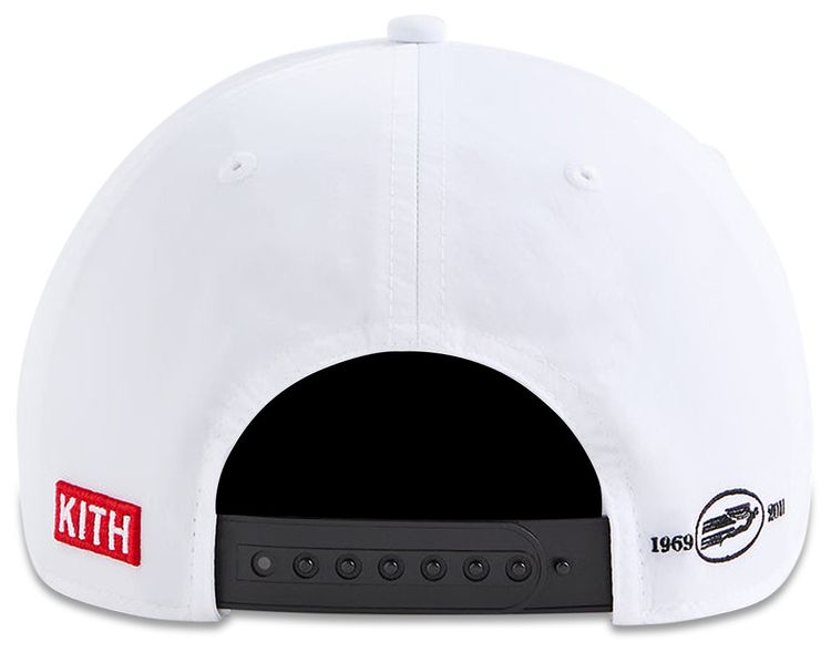 Kith For Cigarette Wrinkle Nylon Bay Low Pinch Crown Snapback White